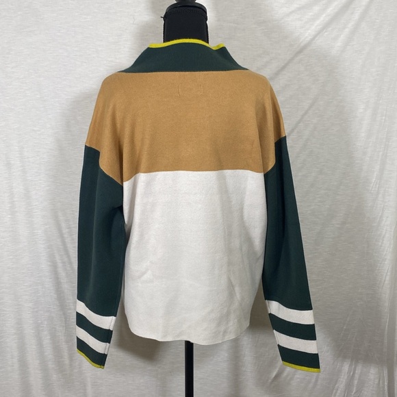 Maeve / Anthropologie Mock Neck Carys Colorblock Sweater - Picture 3 of 10